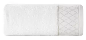 Ręcznik Layla 50x90 biały 500 g/m2 frotte bawełniany Eurofirany