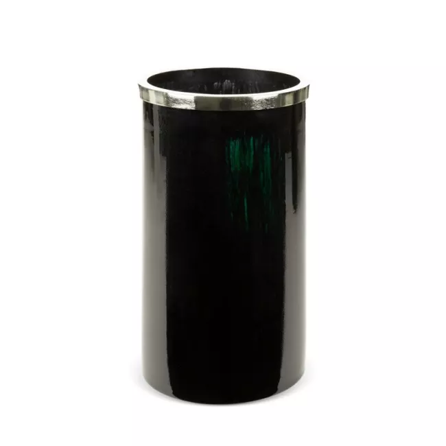 Szklany wazon dekoracyjny 19x33 Capri  czarny