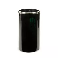 Szklany wazon dekoracyjny 19x33 Capri  czarny