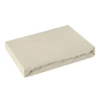 Prześcieradło jersey z gumką 240x220 beżowe na wysoki materac 30 cm 125 g/m2