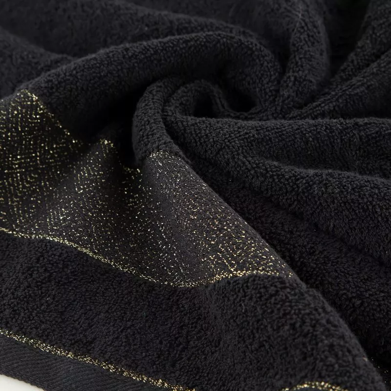 Ręcznik Nessy 50x90 czarny 500 g/m2  frotte bawełniany Eurofirany