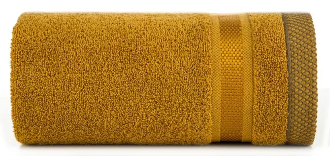 Ręcznik Abbie 70x140 żółty ciemny 500  g/m2 frotte bawełniany Eurofirany