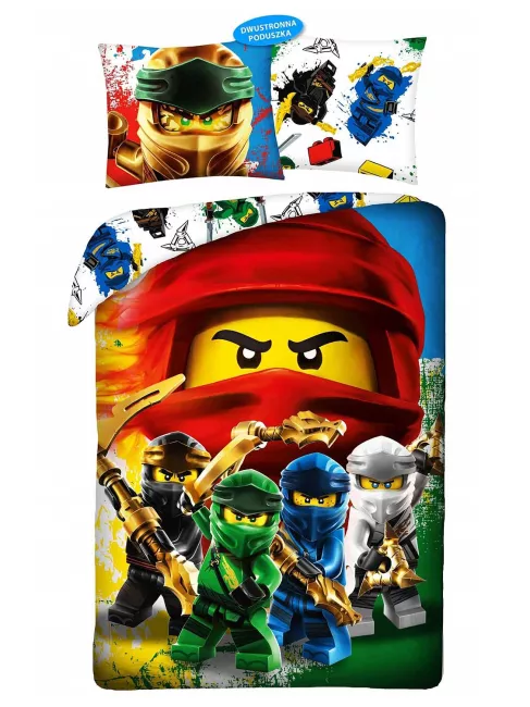 Pościel bawełniana 160x200 Lego Ninjago  poszewka 70x80 Kids 13 Halantex