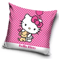 Poszewka dekoracyjna 40x40 Hello Kitty  różowa welwetowa 12 Darymex