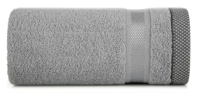 Ręcznik Abbie 50x90 srebrny 500 g/m2  frotte bawełniany Eurofirany