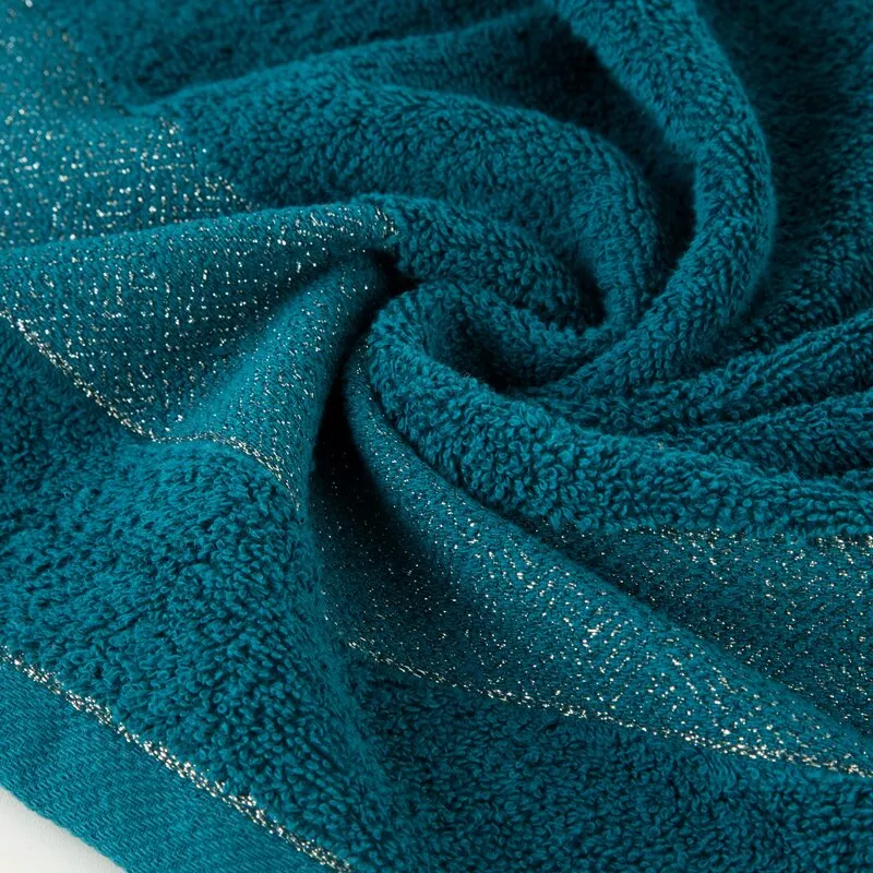 Ręcznik Nessy 70x140 turkusowy ciemny  500 g/m2 frotte bawełniany Eurofirany