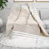 Koc bawełniany akrylowy 150x200 Elegant  beżowy Glamour Greno