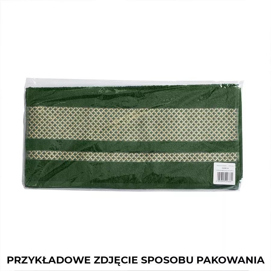 LIONEL Ręcznik, 70x140cm, kolor 101 ciemno turkusowy;petrol ze srebrną bordiurą LIONEL/RB0/101/070140/1