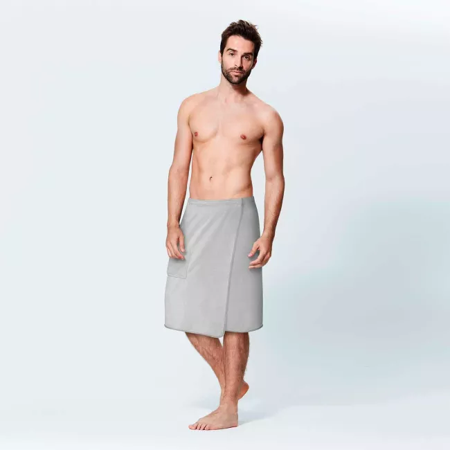 Ręcznik męski do sauny Kilt Active S/M  szary mikrofibra