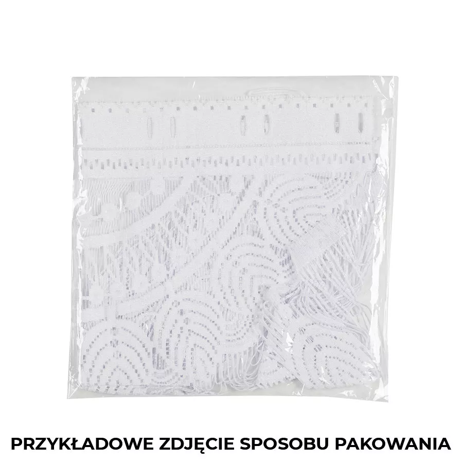 MAHIKA Zazdrostka makramowa żakardowa gotowa, szerokość 60 x wysokość 50cm, kolor 001 biały 001475/PBL/001/060050/1