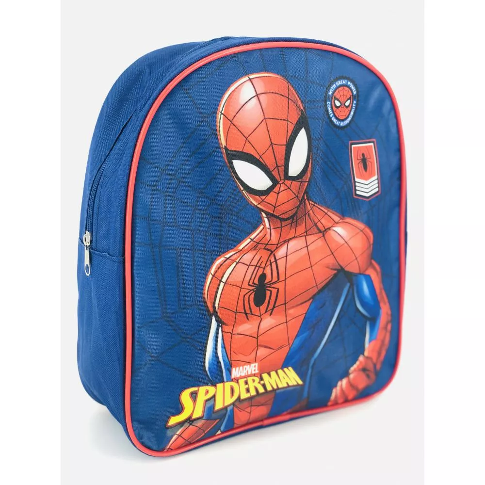 Plecak do przedszkola Spiderman 4  niebieski czerwony jednokomorowy P24