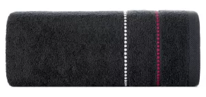 Ręcznik Suzi 70x140 czarny 500 g/m2  frotte bawełniany Eurofirany