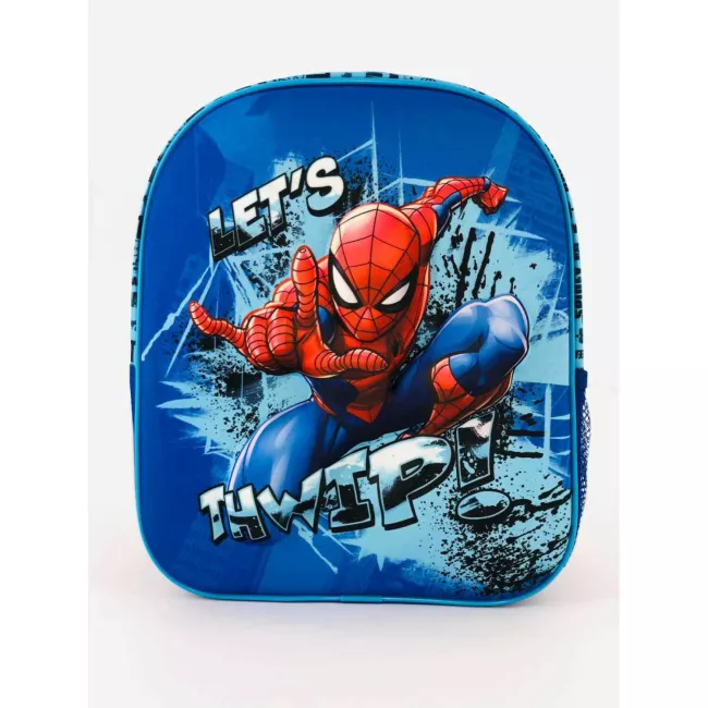 Plecak 3D do przedszkola Spiderman 4  niebieski czerwony P24