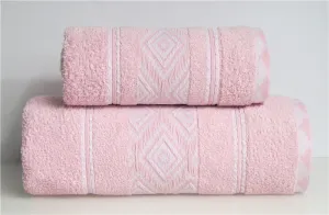 Ręcznik Azteka 70x130 różowy Greno