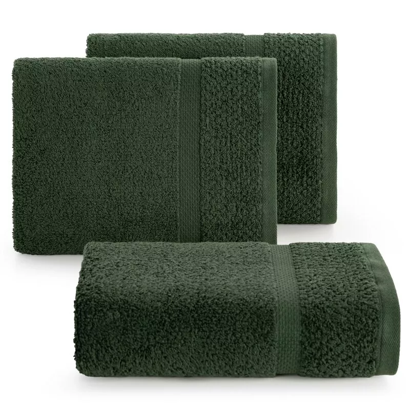 Ręcznik Vilia 70x140 zielony ciemny 530  g/m2 frotte Eurofirany