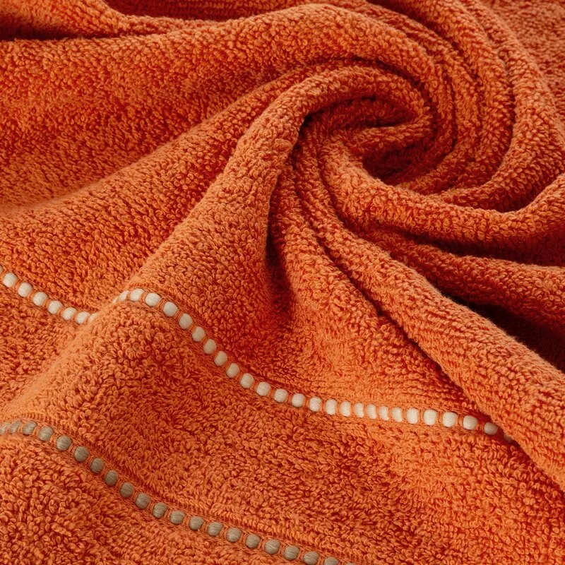Ręcznik Suzi 70x140 pomarańczowy 500  g/m2 frotte bawełniany Eurofirany