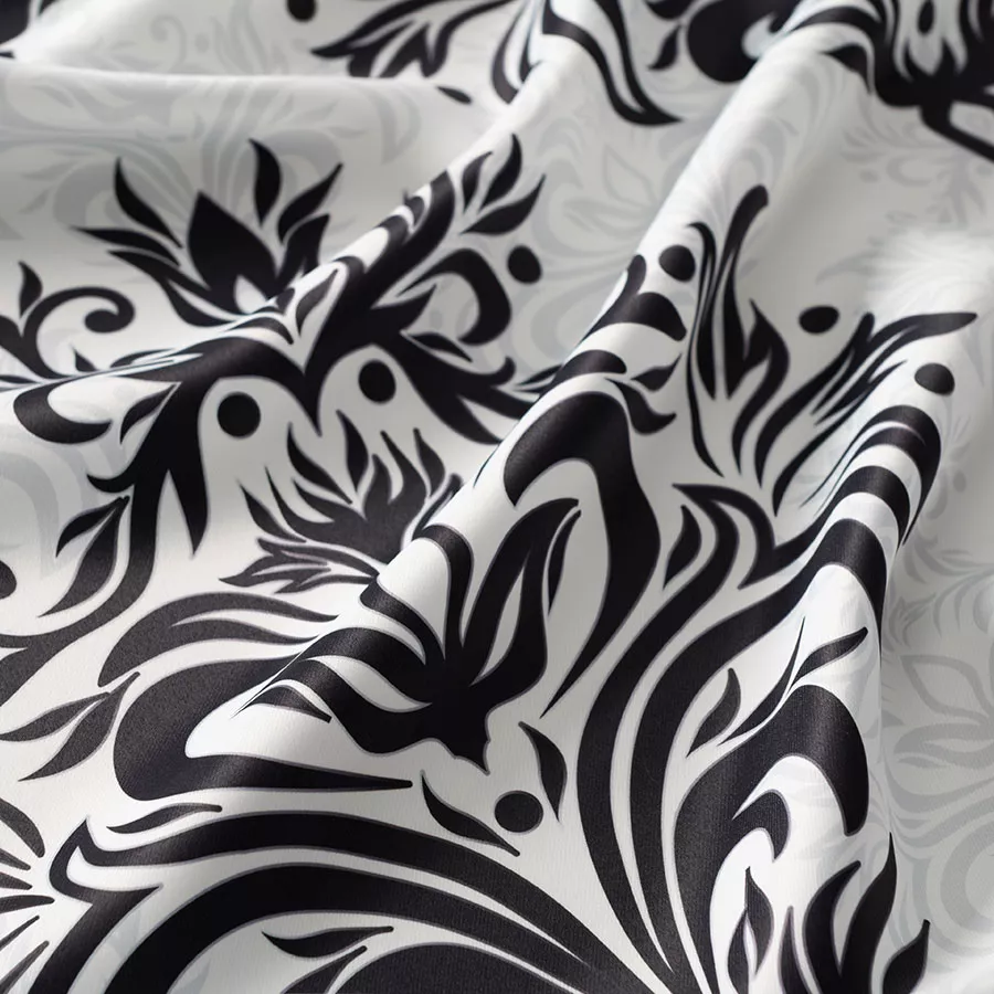 ALEXIS Tkanina dekoracyjna BLANKO, 145cm, kolor 001 biały z czarnym (do wyczerpania zapasu) D00125/BLA/001/145000/1