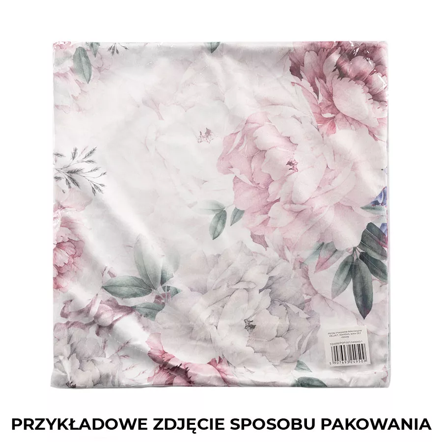 POLINA Poszewka dekoracyjna VELVET, 40x40cm, kolor 001 różowy P00128/POP/001/040040/1